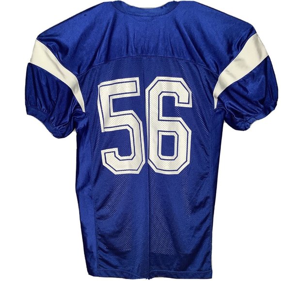Rawlings Football Jersey Adult XL Blue White Wildcats 56 pro performance apparel - Picture 2 of 11